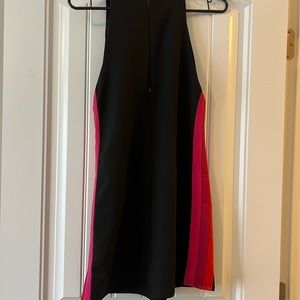 Lovers + Friends Black mini dress with stripe detail 😍